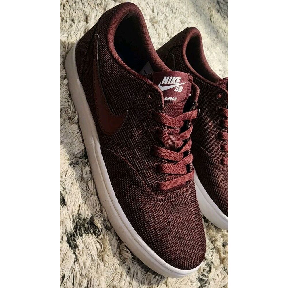 Nike Womens SB Check Solar Maroon‎ Sneakers Shoe Size 8 Canvas